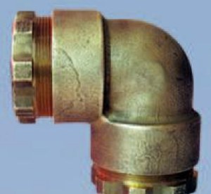 Bronze elbow fitting