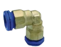Pipe-to-pipe Elbow Connector In Bronze Or Brass
