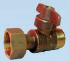 Tamper-proof outlet stopcock after meter, with key