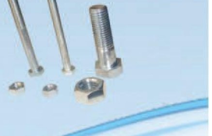Galvanised steel bolt set
