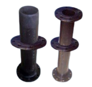 Double Flanged Pipe With flange in the Middle